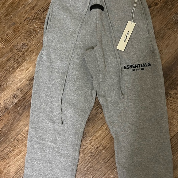 Fear of God Essentials Heather Gray Joggers - Picture 1 of 2